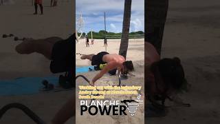 Working out with the legendary @andrystrong1 at Muscle Beach South Beach! #calisthenics #planche