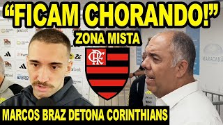 ARBITRAGEM VERGONHOSA BRAZ DETONA CORINTHIANS FICAM CHORANDO E LÉO ORTIZ FALA DA SAÍDA DE TITE!