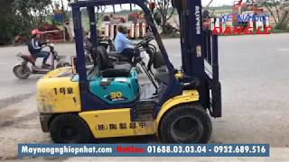 Xe nâng máy nâng cũ komatsu Leo30 plus tải trọng 3 tấn xe nâng komatsu 3 tấn cũ