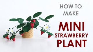 How to make paper strawberry plant using #cricut templates