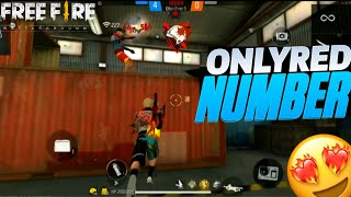 (Only Red Number) Challange in lonewolf #freefire #freefiremontage