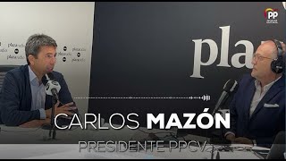 ENTREVISTA de Juanma Domenech a Carlos Mazón en Sociedad Valenciana de Plaza Radio.