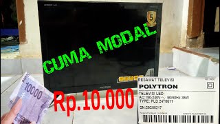 TV Polytron PLD 24T8511 Layar gelap | ada suara tidak ada gambar