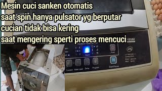 Pengering mesin cuci otomatis,cucian tidak bisa kering tabung tidak ikut berputar,