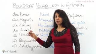 "Bookstore Vocabulary" in German - Free Online German Lessons