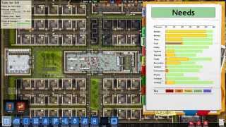 Prison Architect very small well running prison regime