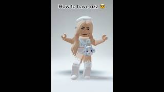 How to have rizz #roblox #funny