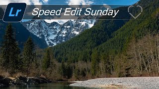 Lightroom - Speed Edit - Golden River Mountains