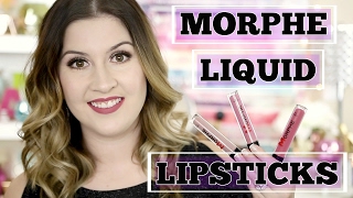 NEW MORPHE LIQUID LIPSTICKS l REVIEW & LIP SWATCHES