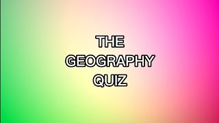 GEOGRAPHY QUIZ #viral #geography