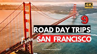 San Francisco road Day trips California | Weekend trips from San Francisco California road trip USA