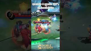 QUANDO É USADO 100% DA BENEDETTA MOBILE LEGENDS JOGADAS HIGHLIGHTS SAVAGE MONTAGE #SHORTS #MLBB