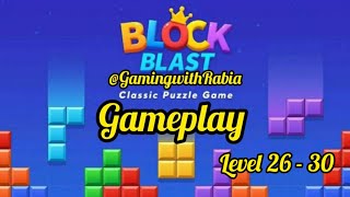 Block Blast game/Adventure master all levels Gameplay Walkthrough/Level 26 - 30