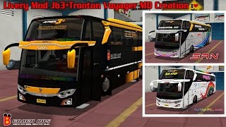 Livery B Coach Bus, Mod Jb3+Tronton Voyager MD Creation Terbaru