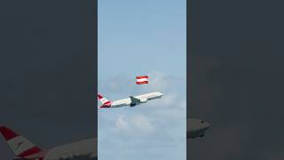 Austrian airlines 60 years livery 777 to Vienna #shorts