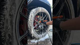 Detailing ASMR- how to clean wheels like a PRO #shorts #asmr #detailing