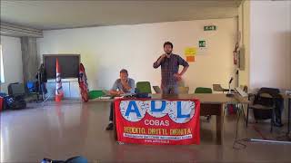 Padova, assemblea delegati 2017 - Intervento di Luca clash city workers