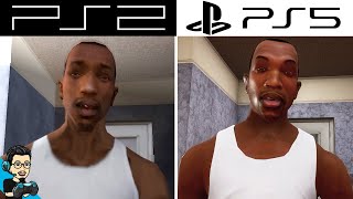 GTA San Andreas - PS2 Original v/s PS5 Remaster (Definitive Edition) - Graphics Comparison