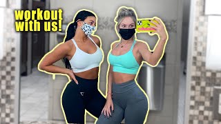 workout with us! LEG DAY *vlog*