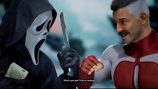 All Ghostface VS Omni-Man Intro Dialogues - Mortal Kombat 1 Khaos Reigns