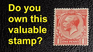 The Valuable George V Penny Red Stamp #philately #stampcollecting #stamps