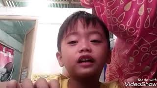 Tagalog alphabet song . 3 years old singing