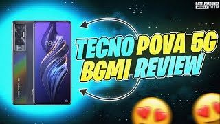 😍Tecno Pova 5G Bgmi/Pubg Test | Powerful 5G Gaming Phone Under 15k Default 60fps Gaming Review