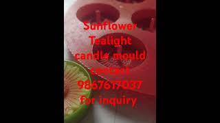 #candle #tealightcandle #sunflower candle #candlemould #candlemold #candle accessories #mold #mould