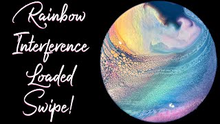 #310 Gorgeous Rainbow Interference Loaded Pallette Knife Swipe! 🌈