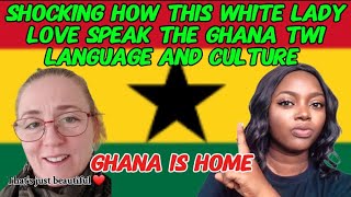 SHOCKING 😳 WHITE PEOPLE ARE PROUD SPEAKING GHANA LANGUAGE AND LOVE GHANA CULTURE AND FLAG