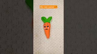 Diy cute carrot 🥕 with clay #ytshorts #diy #clay #clayart #shorts #shortsfeed