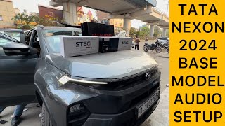 Tata nexon 2024 base model accessories | Nexon 2024 audio setup