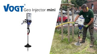 VOGT Geo Injector mini - Working with the machine