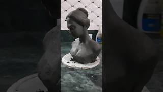 half bust clay portrait sculpture for beginners #youtubeshorts#art #claymodelling