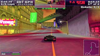 NFS III Hot Pursuit 1998 Gameplay | Empire City bonus Track | 4k