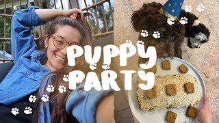 cooper turns 1! cooking & preparing for a puppy party