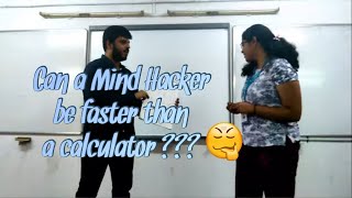 Mind Hacker becomes a human calculator to read mind|Insane mind reading|Faster than a calculator|VIT