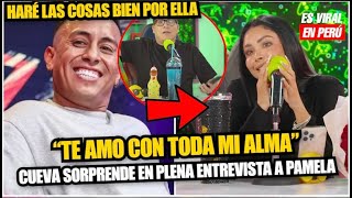 Christian Cueva IMP4CT4 a Pamela Franco y le delcara su amor en VIVO: "La amo con toda mi vida"