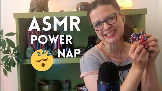 ASMR 15 Minute Nap (eyes closed) 😴💙 Soothing Sounds for Sleep with Gentle Soft Spoken Wake Up