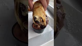 Our CHEESECAKE NUTELLA OREO CREPE was made to be DUNKED IN CHOCOLATE #Longlsland #NY #Connecticut