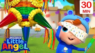 Break the Pinata! | 30 Minutes of Baby John’s Playtime Songs & Nursery Rhymes | Little Angel