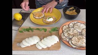 Pizzette di melanzane al pesto