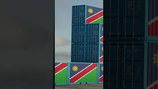 Namibia export import container video short footage!