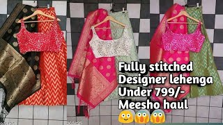 Beautiful lehenga choli | fully stitched lehenga under 800/-| Meesho haul | shorts