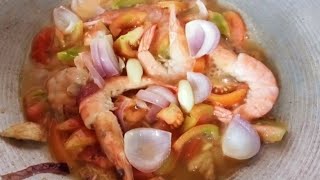 Kinamatisang Hipon with ampalaya || healthy and yummy || easy cooking shrimp recipe