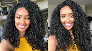 Beautiful Kinky Curly Wig Review & Tutorial ft Tinashe Hair