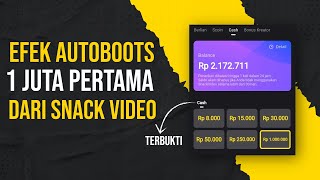 1JT PERTAMA DARI SNACKVIDEO, GINI CARANYA MUDAHNYA OTOMATIS atau AUTO BOOTS II Langsung coba yaa