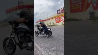 Как стартовать на мото! #харлей #дрифт #харлейдэвидсон #sportster1200