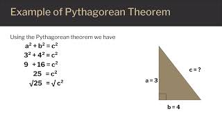 Pythagorean Theorem