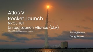 Atlas V rocket launches NROL-101 spy satellite to orbit (4K)